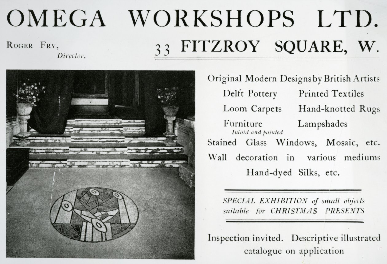 Omega Workshops Ltdの広告（印刷） 作： 英語学校
