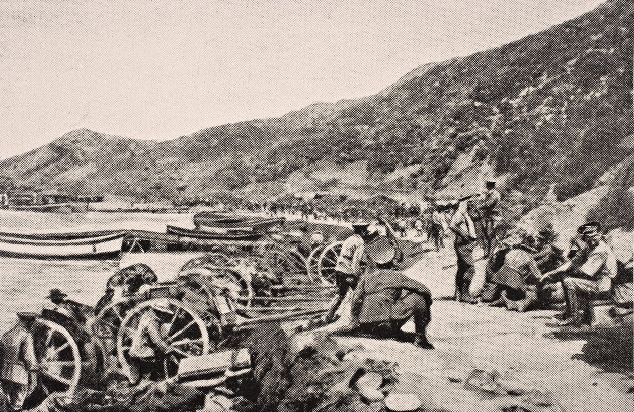 アンザックコーブガリポリ半島トルコ、1915年のオーストラリア軍 作： 英語学校