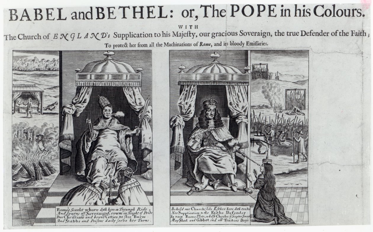 バベルとベテル：または、彼の色の教皇、1679 作： 英語学校