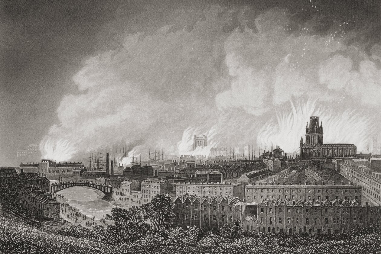イギリス、ブリストル、1831年、1883年の暴動 作： 英語学校