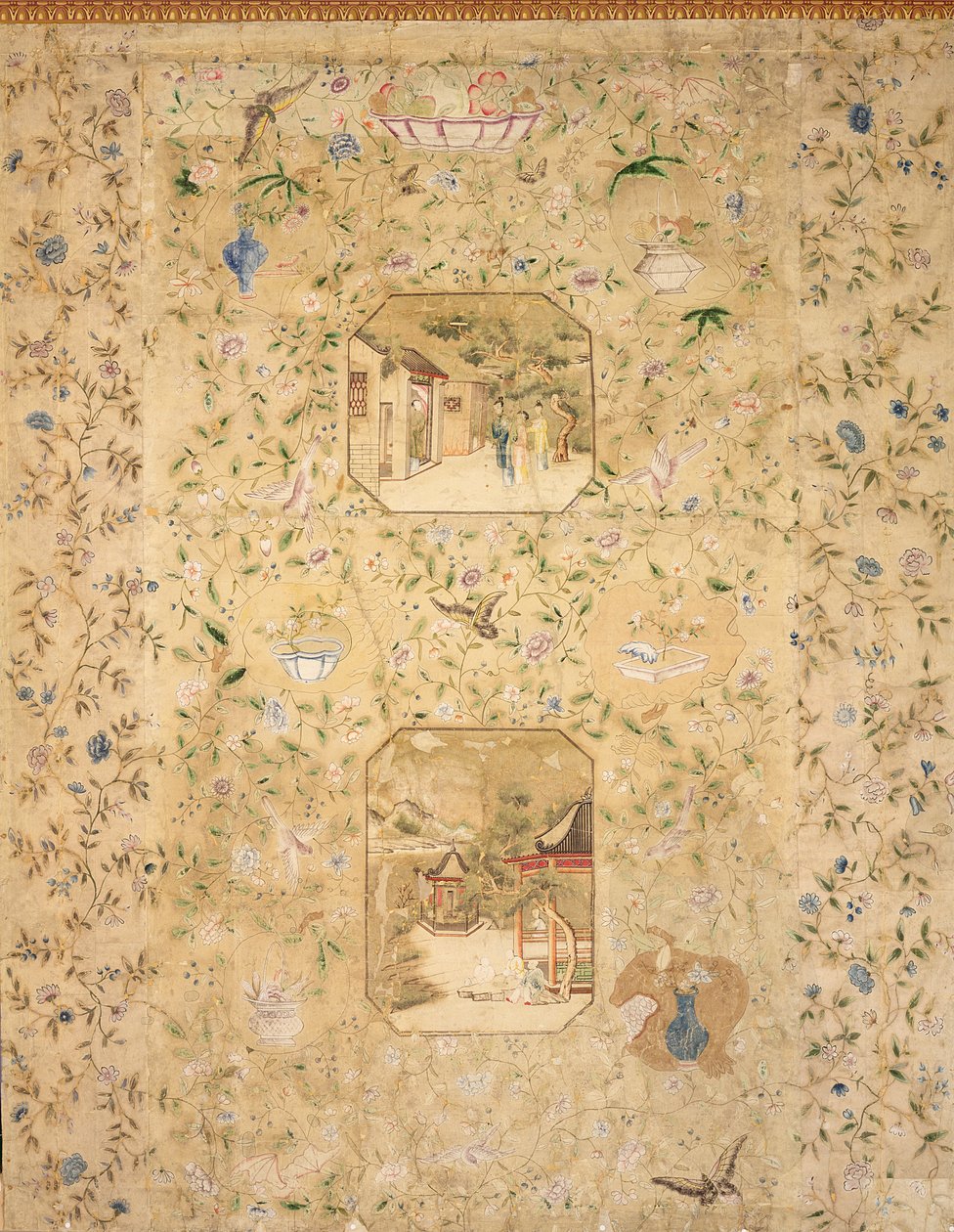 中国のさまざまなシーンを描いた壁紙の詳細、1780 作： 英語学校