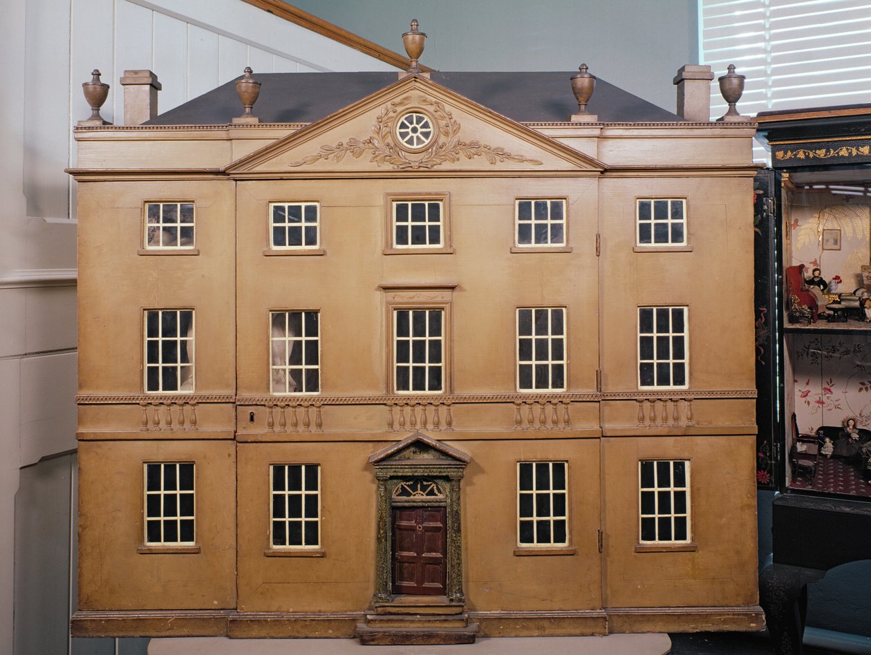 ドールハウス、ネオクラシックアダムスタイル、1810年頃（ミクストメディア） 作： 英語学校