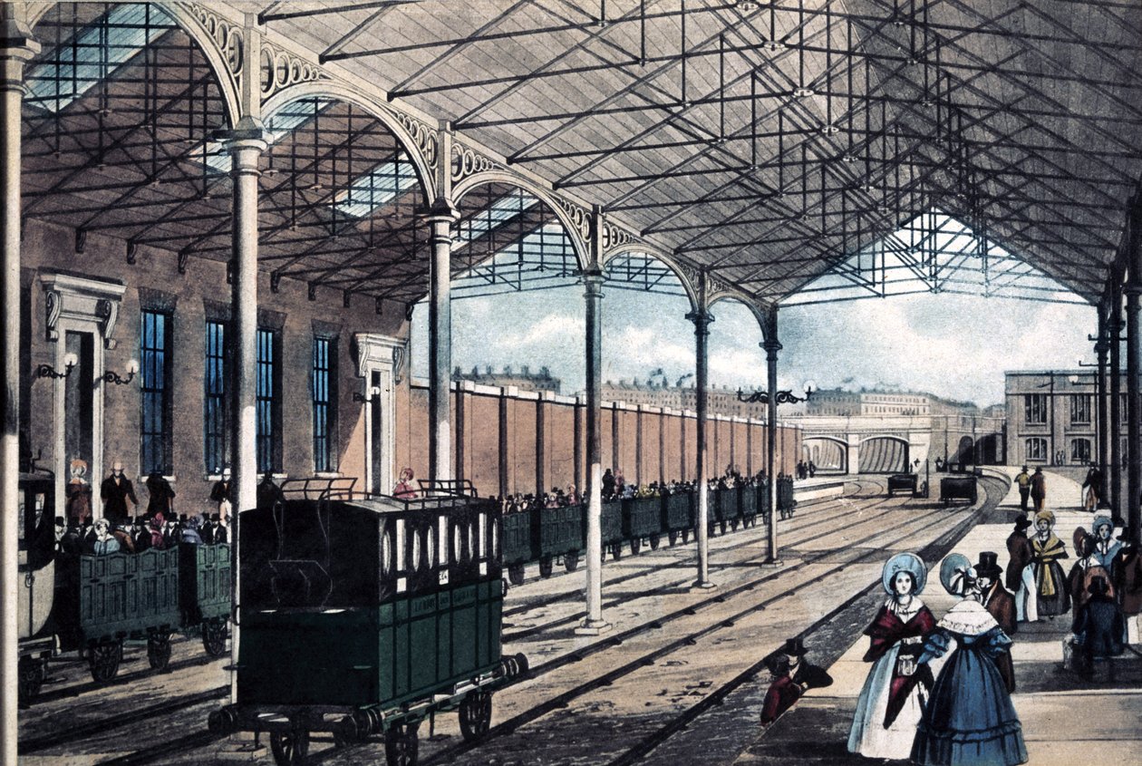 ユーストン駅、ロンドン、1837 作： 英語学校