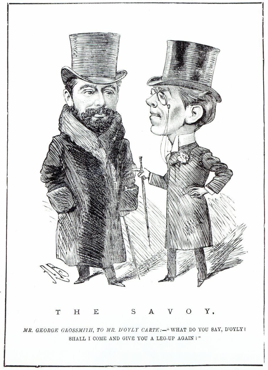 ジョージ・グロスミス・ジュニア1894年3月31日「The Entr&39;acte」に掲載された「The Savoy」でのRichard D&39;Oyly Carte 作： 英語学校