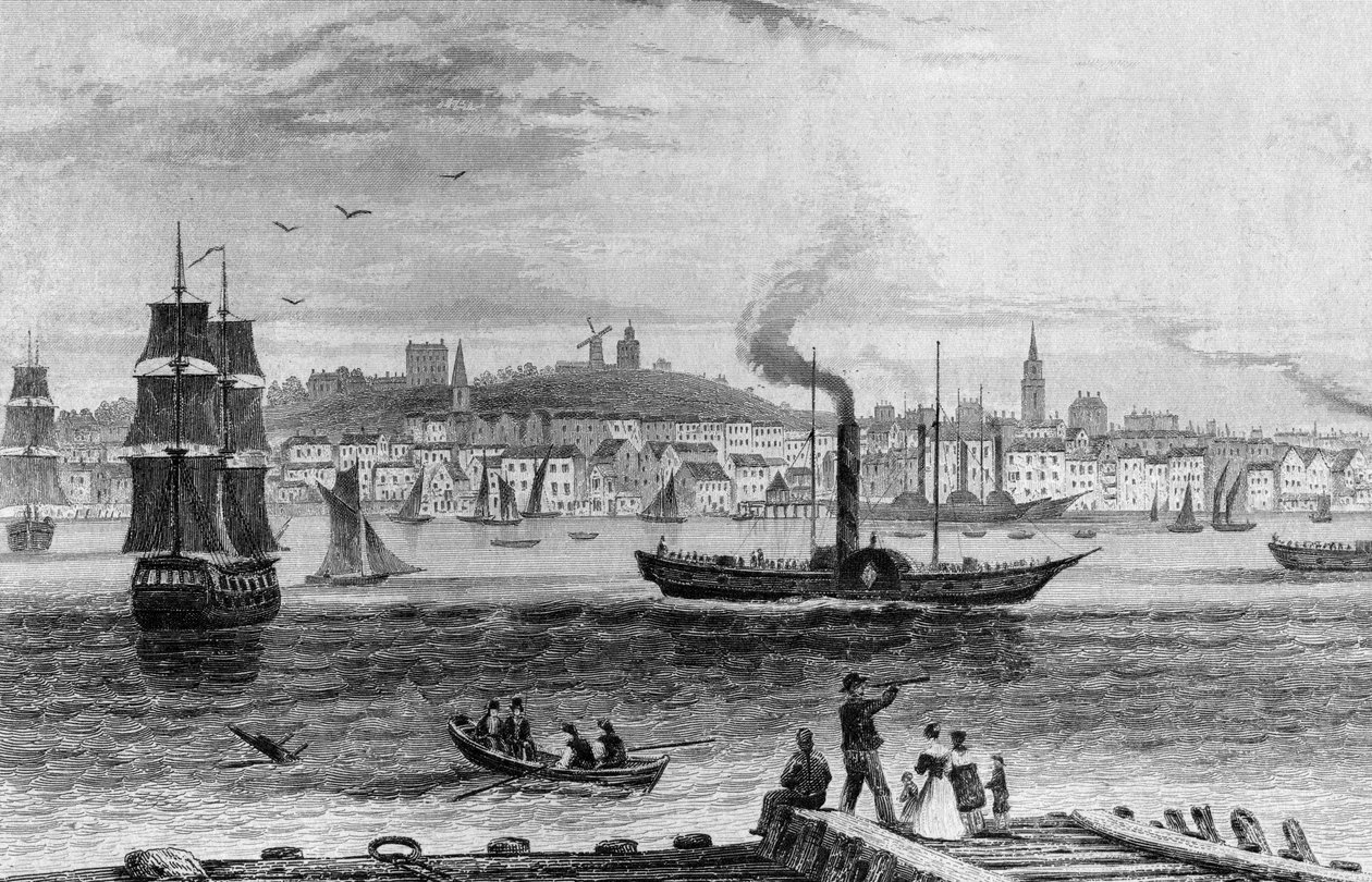 グレイブセンド、ケント、1830年頃 作： 英語学校