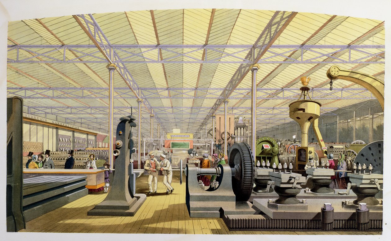 内部機械ホール（色付きのlitho） 作： 英語学校