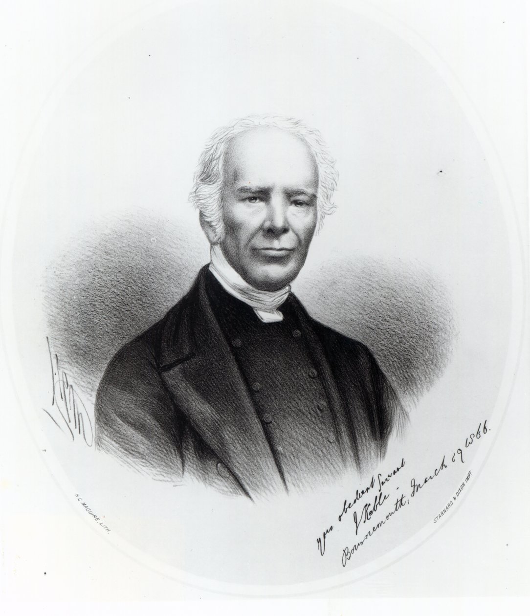 ジョン・ケブル、1866年（リトグラフ） 作： 英語学校