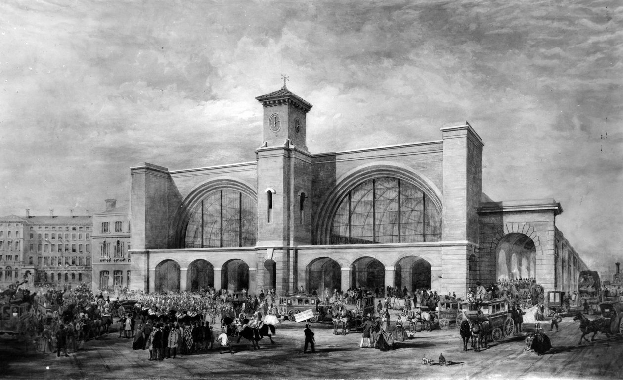 キングスクロス駅、1852年 作： 英語学校