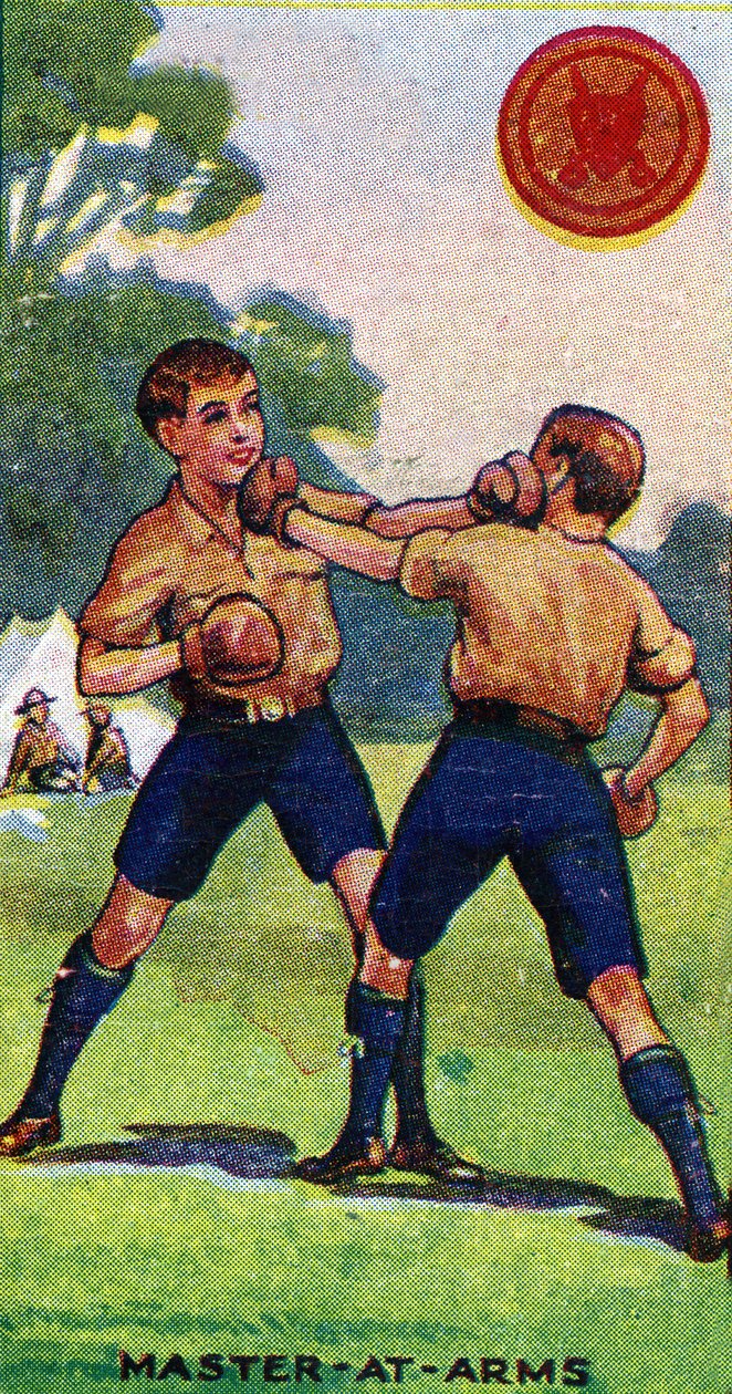「Master-at-Arms」スカウトバッジ、1923 作： 英語学校