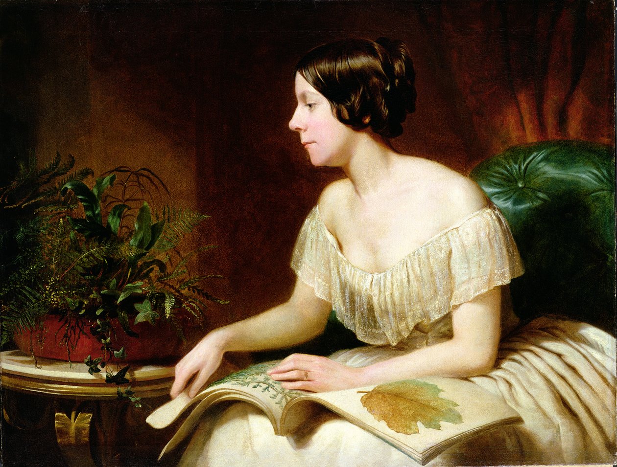 有名な植物学者のミスアンプラット（1806-93年） 作： 英語学校
