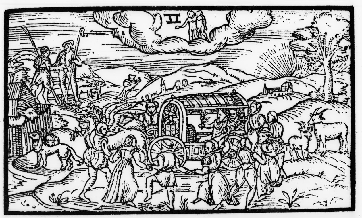 5月、Esmond Spenser（1552-99）による「The Shepheardes Calender」より、1579年に発行された原本の複製 作： 英語学校