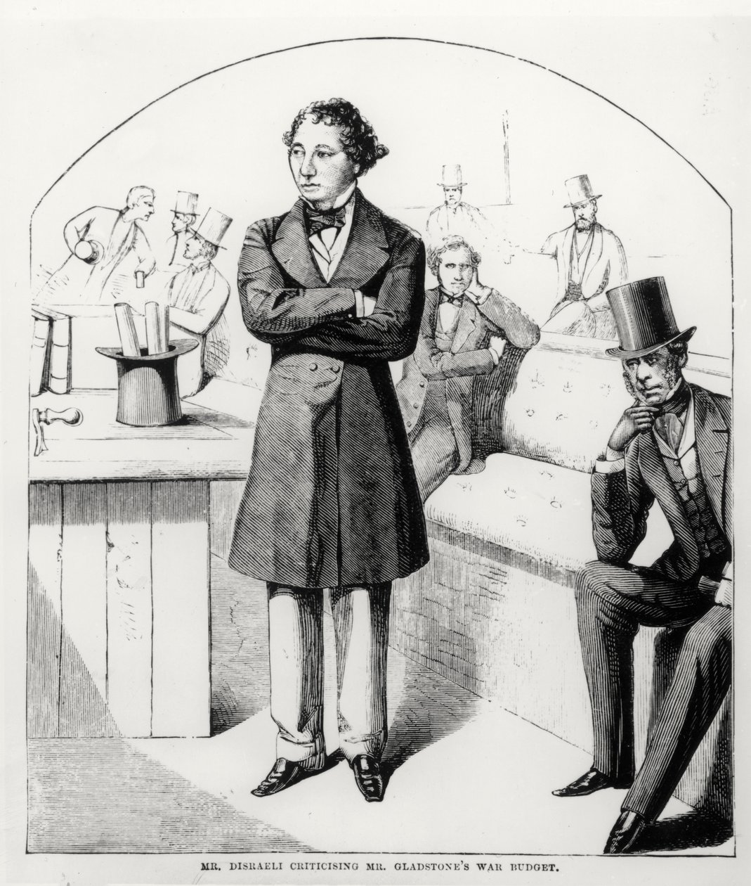 Disraeli氏はGladstones戦争予算c.1853-54を批判 作： 英語学校