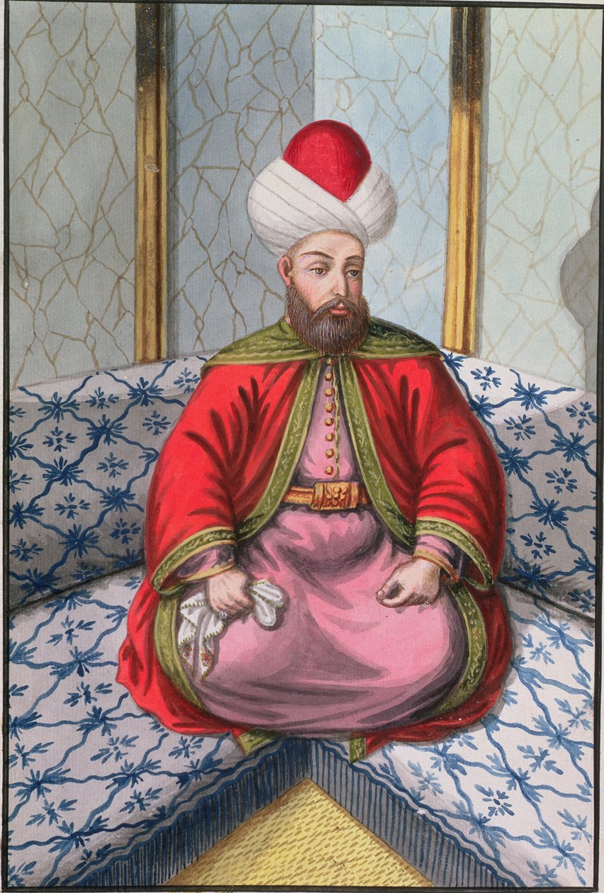 Orkhan（1288-1359）、Sultan 1326-59、A Series of Portraits of the Emperors of Turkey、1808（wc）から 作： 英語学校