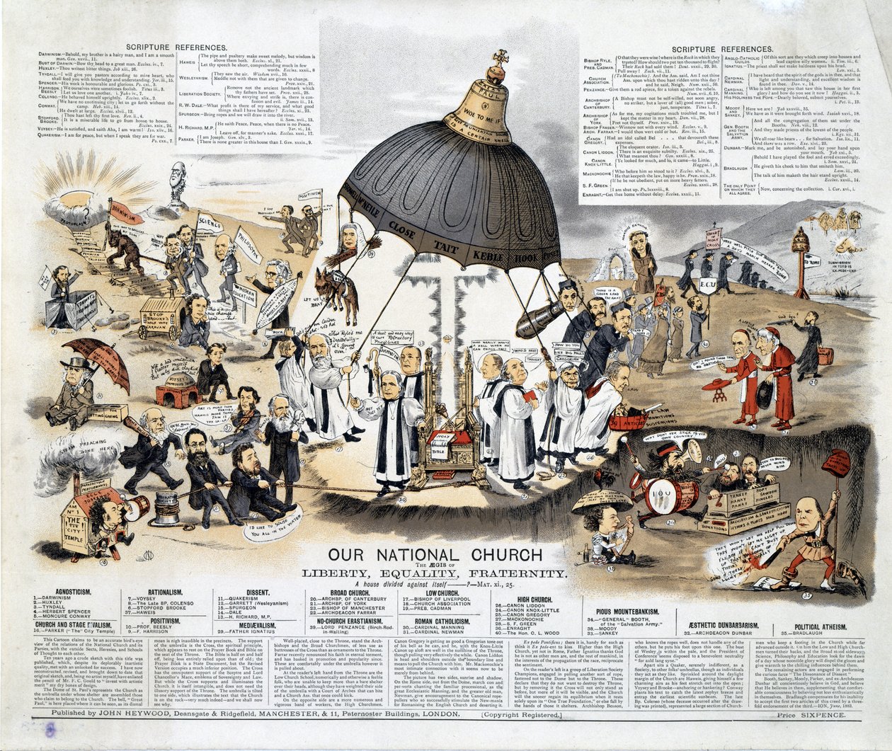 ジョンヘイウッド発行の私たちの国立教会、1883年 作： 英語学校