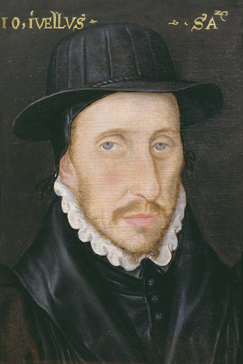 ジョンジュエルの肖像（1522-71）コーパスクリスティ大学のフェロー、オックスフォード、ソールズベリーの司教 作： 英語学校