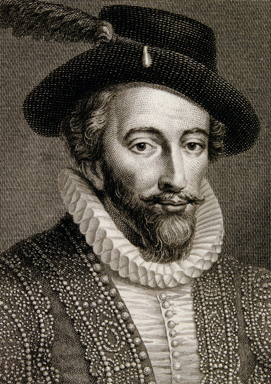 ウォルター・ローリー卿（1554-1618） 作： 英語学校