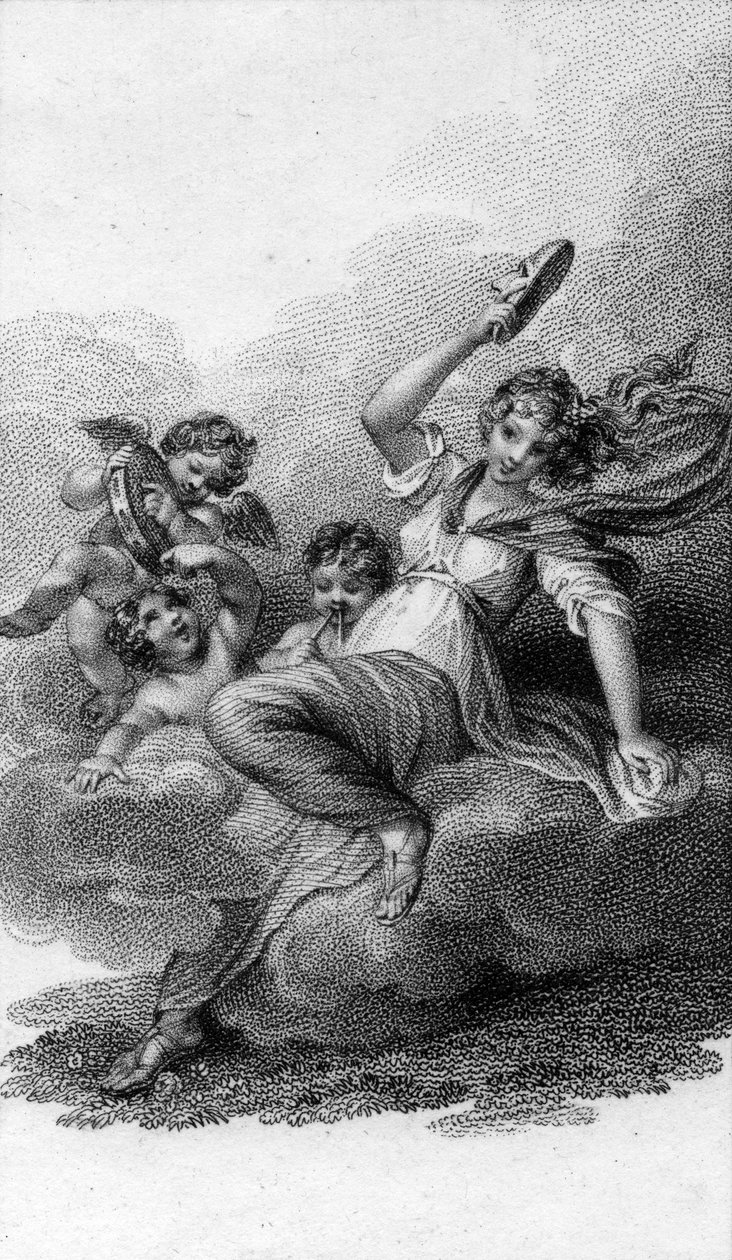 タリア、喜劇と牧歌的な詩のミューズ、1805 作： 英語学校