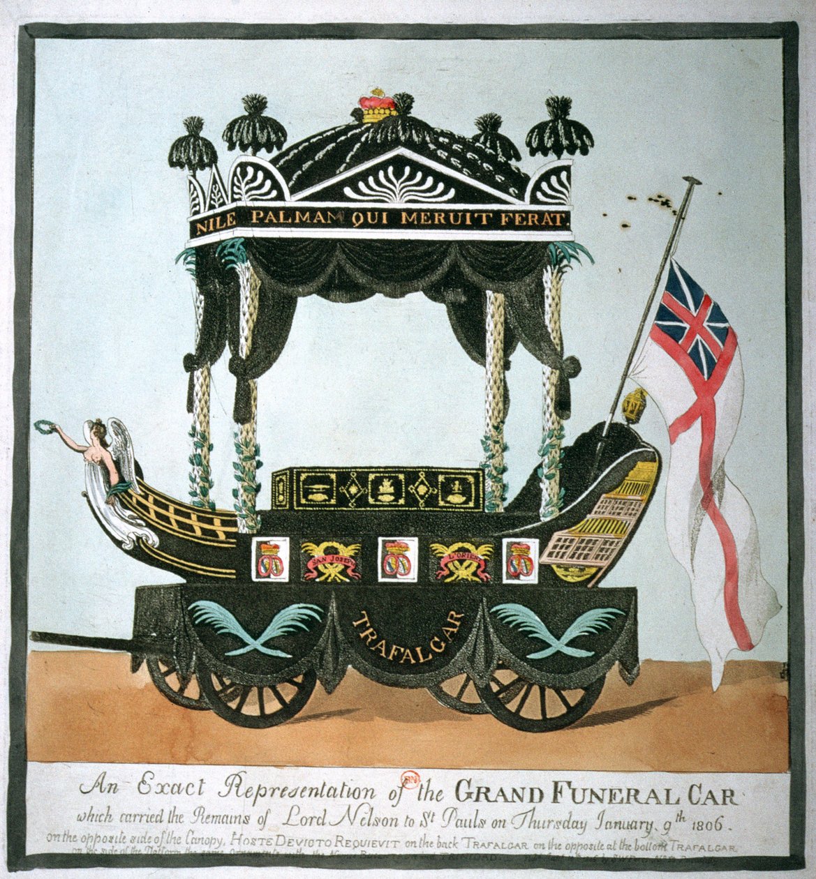 1806年1月9日のネルソン卿の葬式（1758-1805） 作： 英語学校