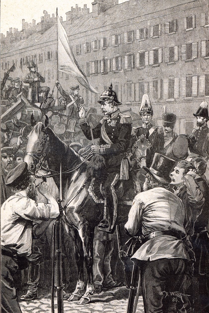 1848年にプロイセン王がベルリン市民に演説 作： 英語学校