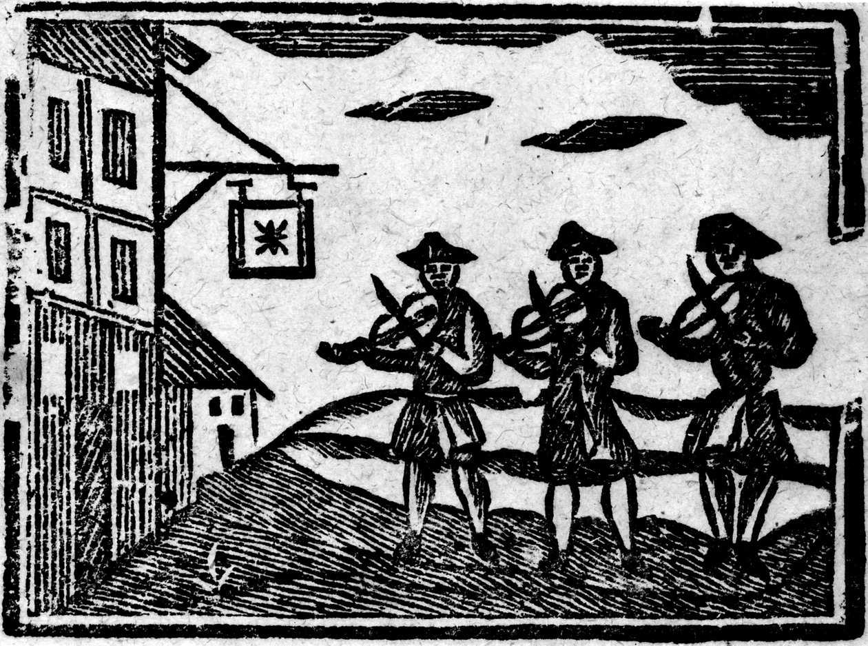 「A Book of Roxburghe Ballads」からの3つのフィドラー 作： 英語学校