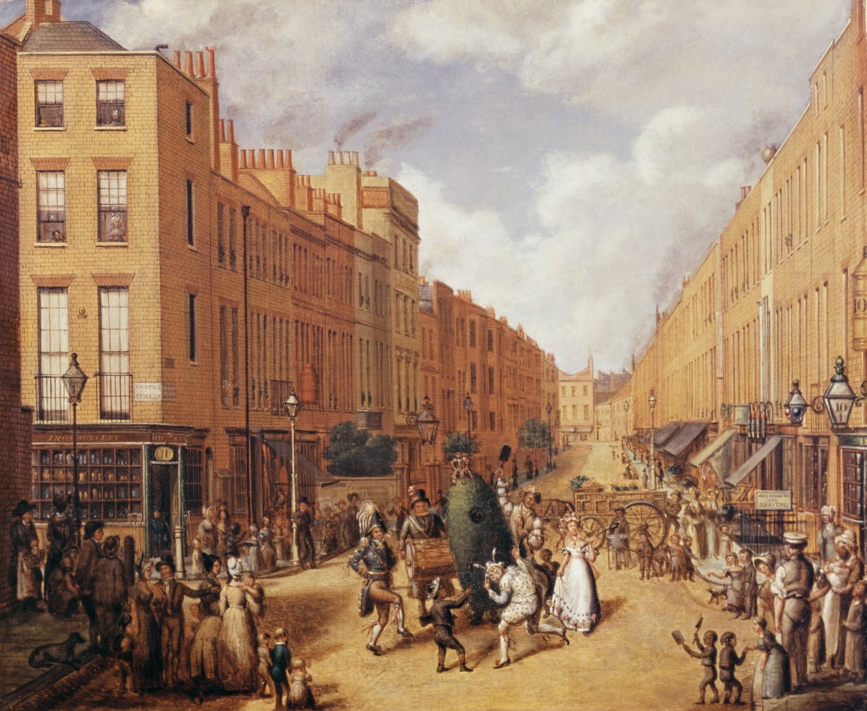1837年頃、パディントン近くのアッパーリッソンストリート 作： 英語学校
