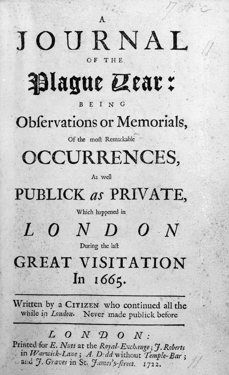 疫病年報、1665 作： 英語学校