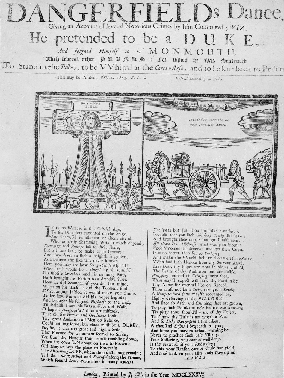 デンジャーフィールドのダンス」のブロードサイド 作： 英語学校