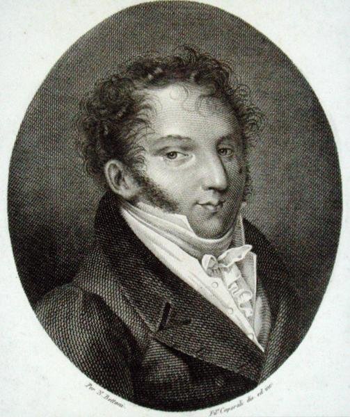 ジョアッキーノ・アントニオ・ロッシーニ (1792-1868) (エングレーヴィング) 作： 英語学校