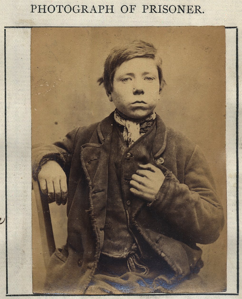 ジェームズ・ドネリー、1870年頃（セピア写真 作： 英語学校