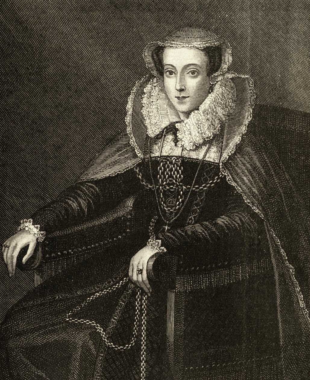 スコットランドのメアリー女王（1542-87）（彫刻） 作： 英語学校