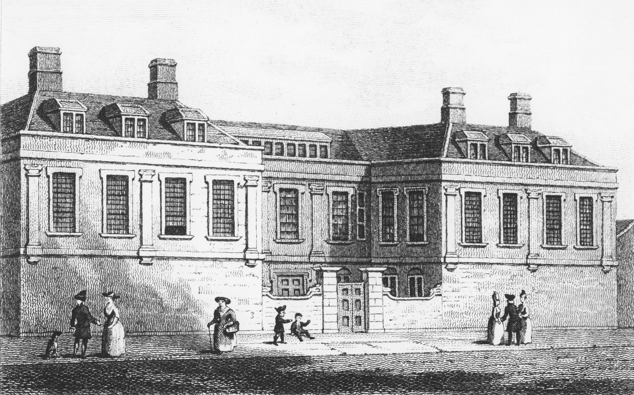 ニューキャッスル・ハウス、1790年頃（版画 作： 英語学校