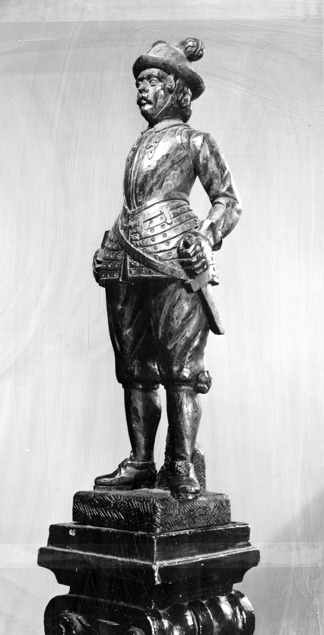 パイクメンの士官、1638年（木彫） 作： 英語学校