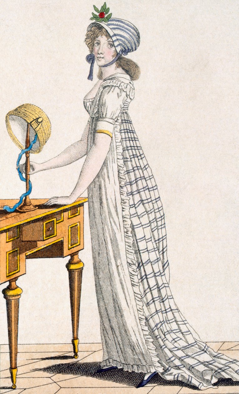 パリのドレス、レディースマガジン、1802年 作： 英語学校