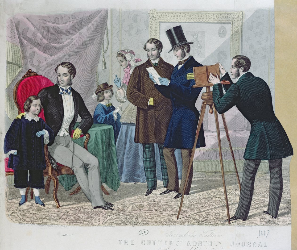 写真セッション、1857 作： 英語学校