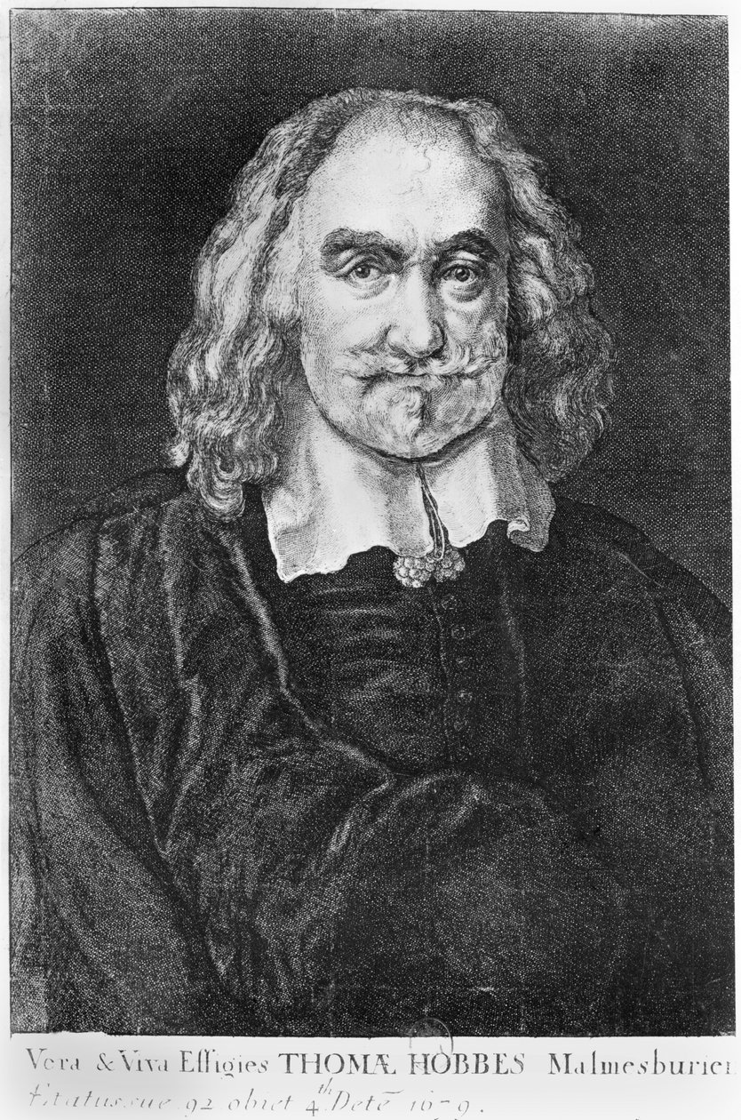 トーマス・ホッブズの肖像（1588-1679） 作： 英語学校