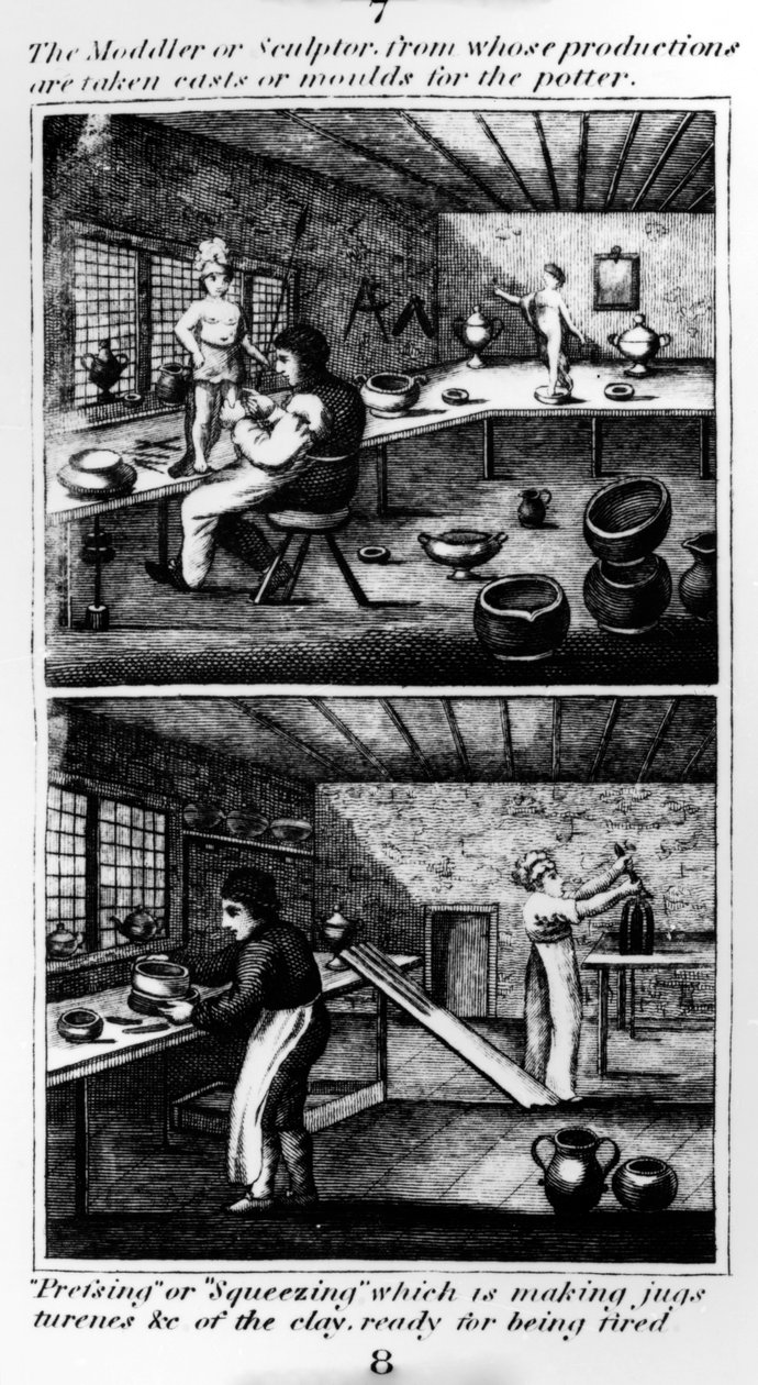 モッドラーまたは彫刻家、1827年 作： 英語学校
