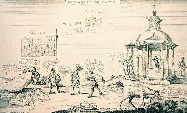 The Temple and Pitt (Engraving) 作： 英語学校