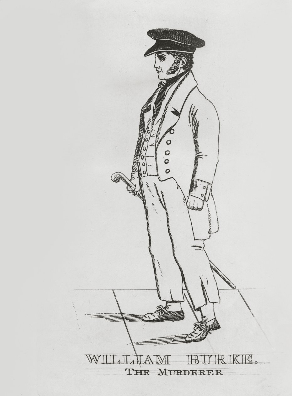 ウィリアム・バーク、1829年頃（銅版画 作： 英語学校