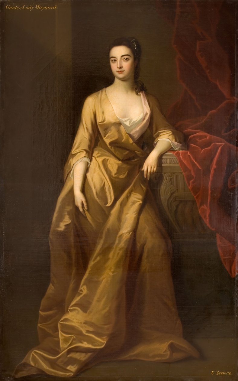 メイナード夫人の肖像、1745年。 作： エノク・シーマン