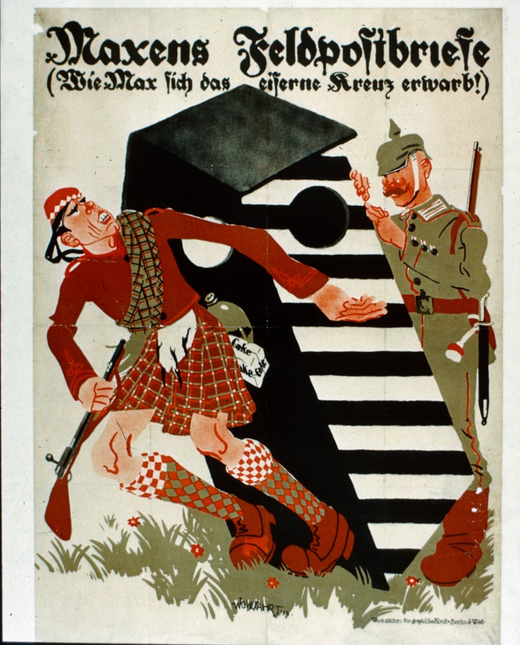 マックスからの手紙（彼がアイアンクロスを獲得した方法！）、1914 作： エーリッヒ福祉