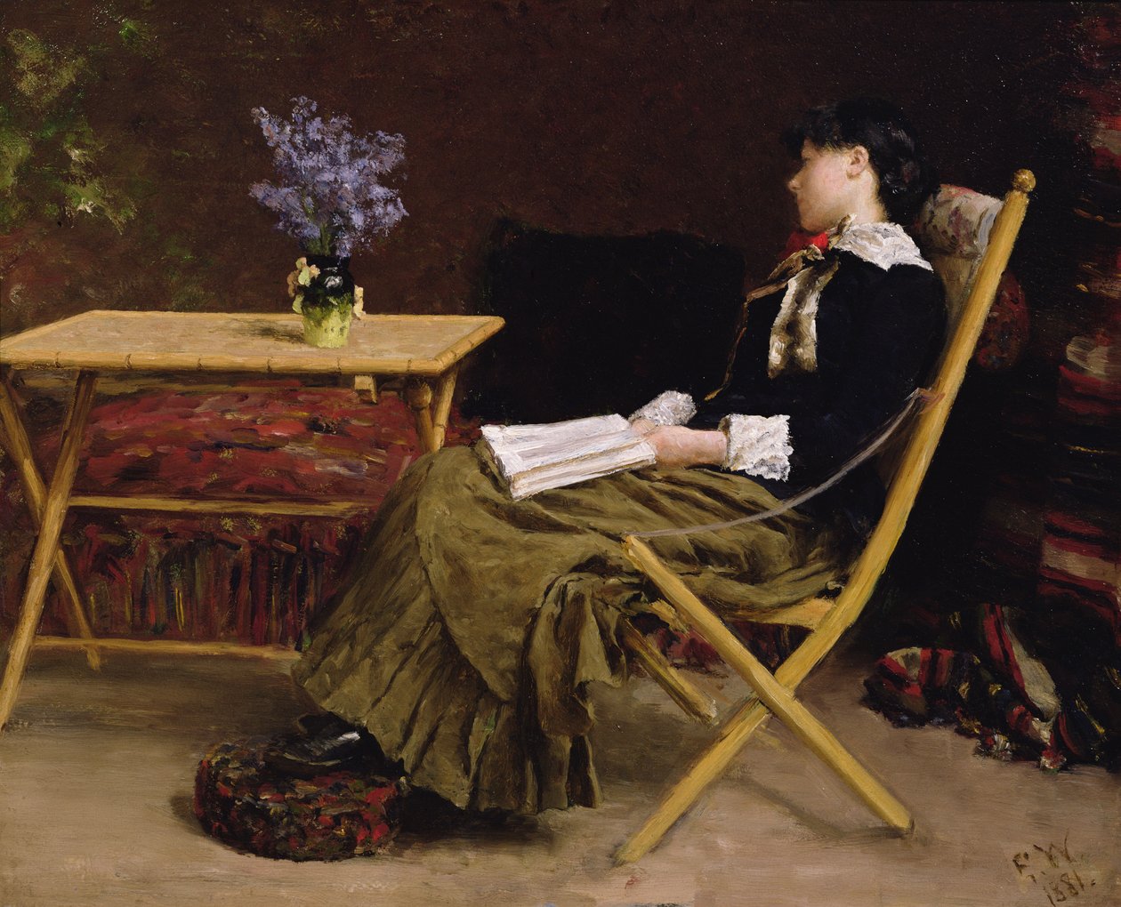 読書する女性 作： エリック・テオドール・ヴェレンショルド