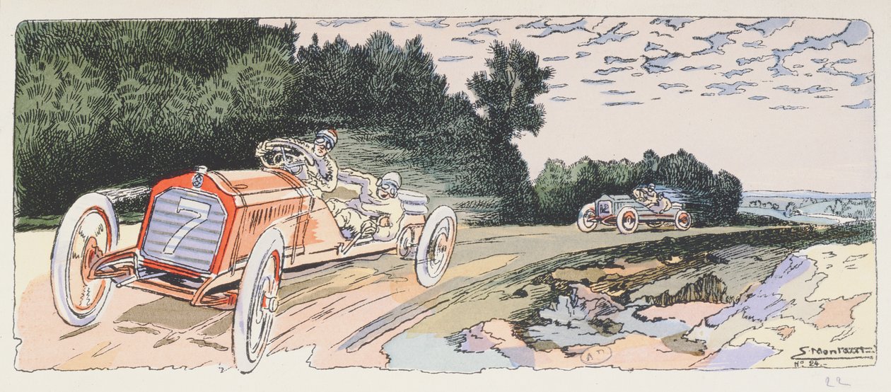 1906年、1910年頃のアルデンヌラリーでのロレーヌディートリッヒのアーサーデュレイ 作： アーネスト・モントー