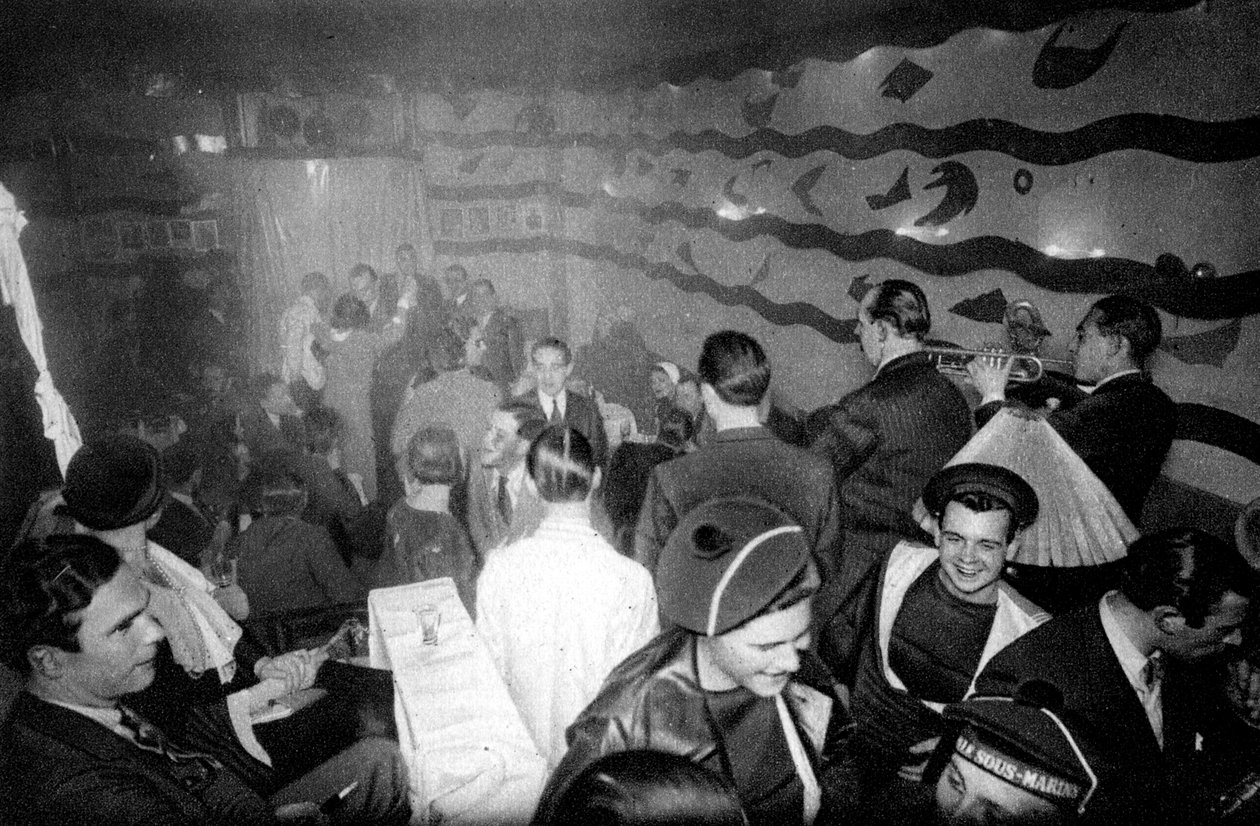 1931年、パリのモンパルナスにある居酒屋。 作： アーネスト・フラマリオン