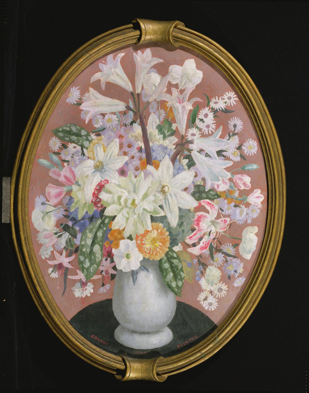 花瓶の花1927 作： アーネスト・プロクター
