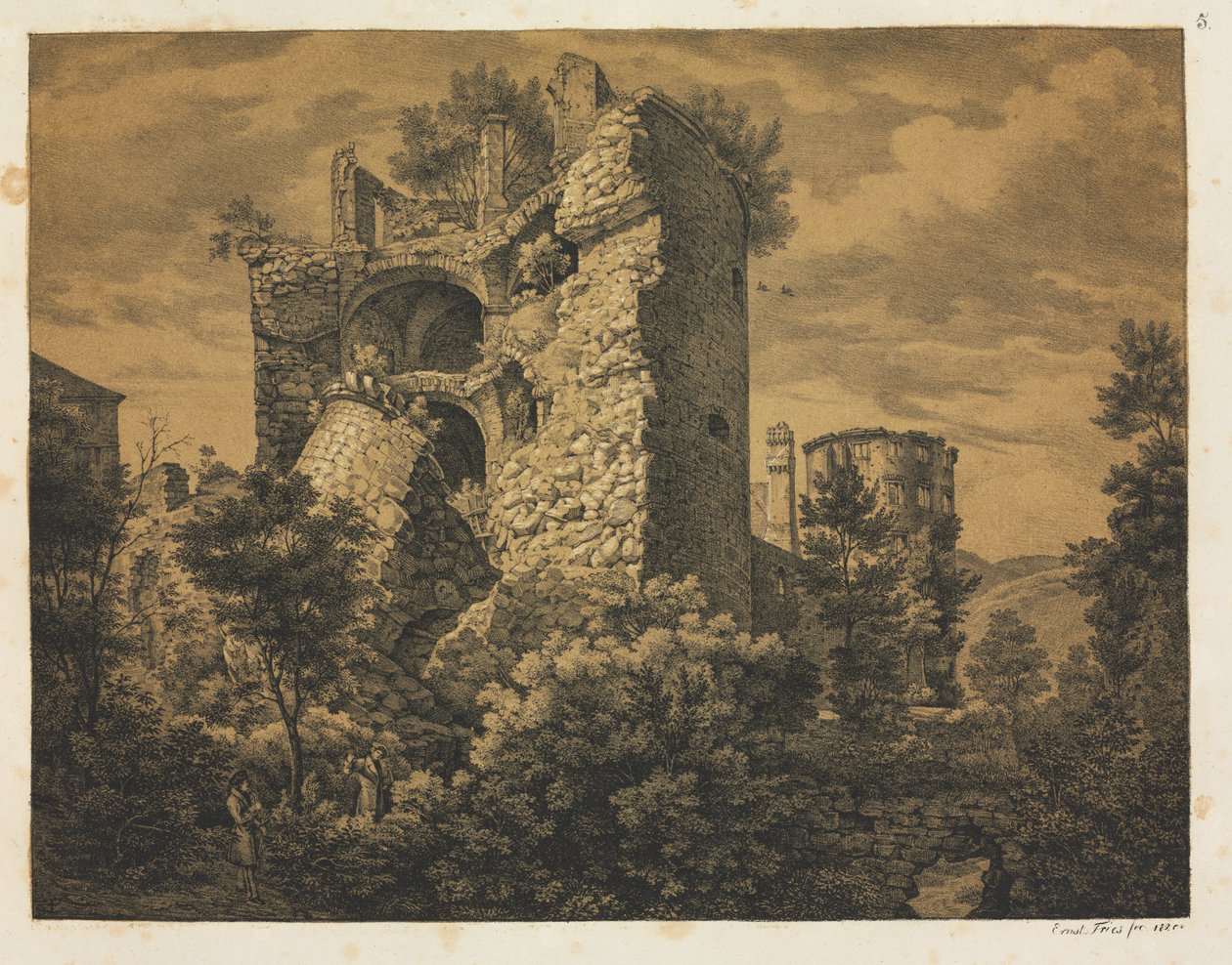 ハイデルベルク城 六景 塔 作： エルンストフライ