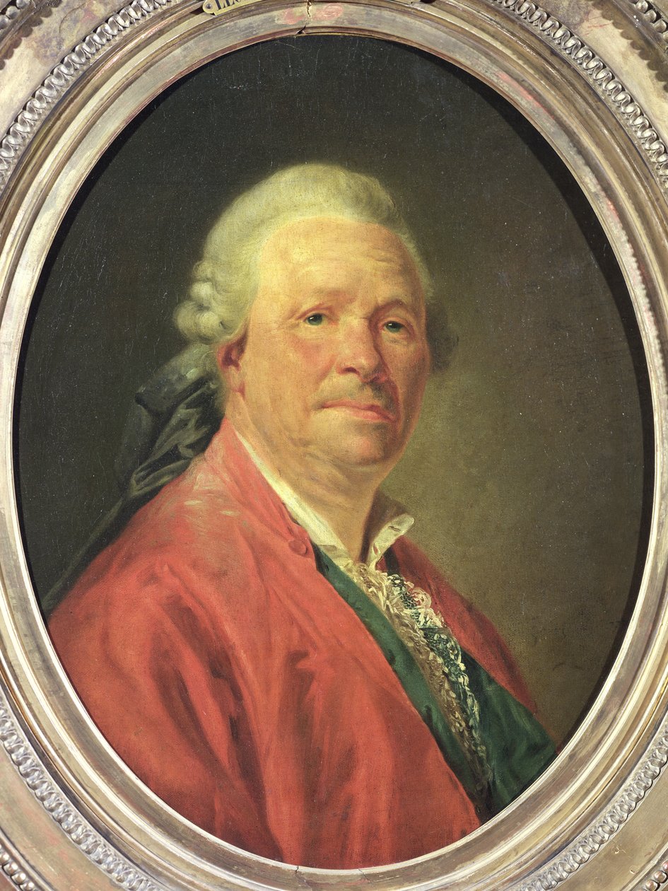 クリストフ・ウィリバルド・フォン・グルックの肖像（1714-87）、1777 作： エティエンヌ・オーブリー