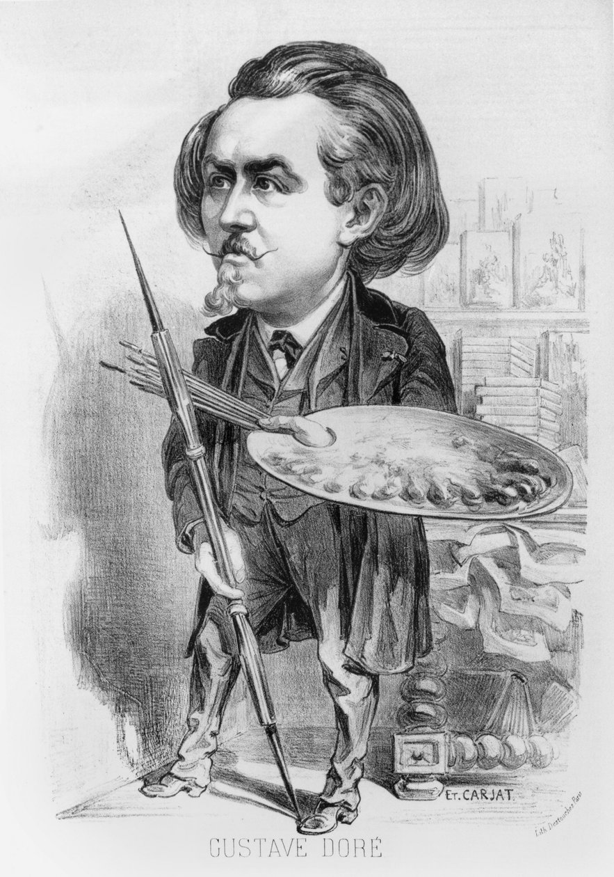ギュスターヴドール（1832-83年）、「ルブールバール」の風刺画、1863年 作： エティエンヌ・カルジャット