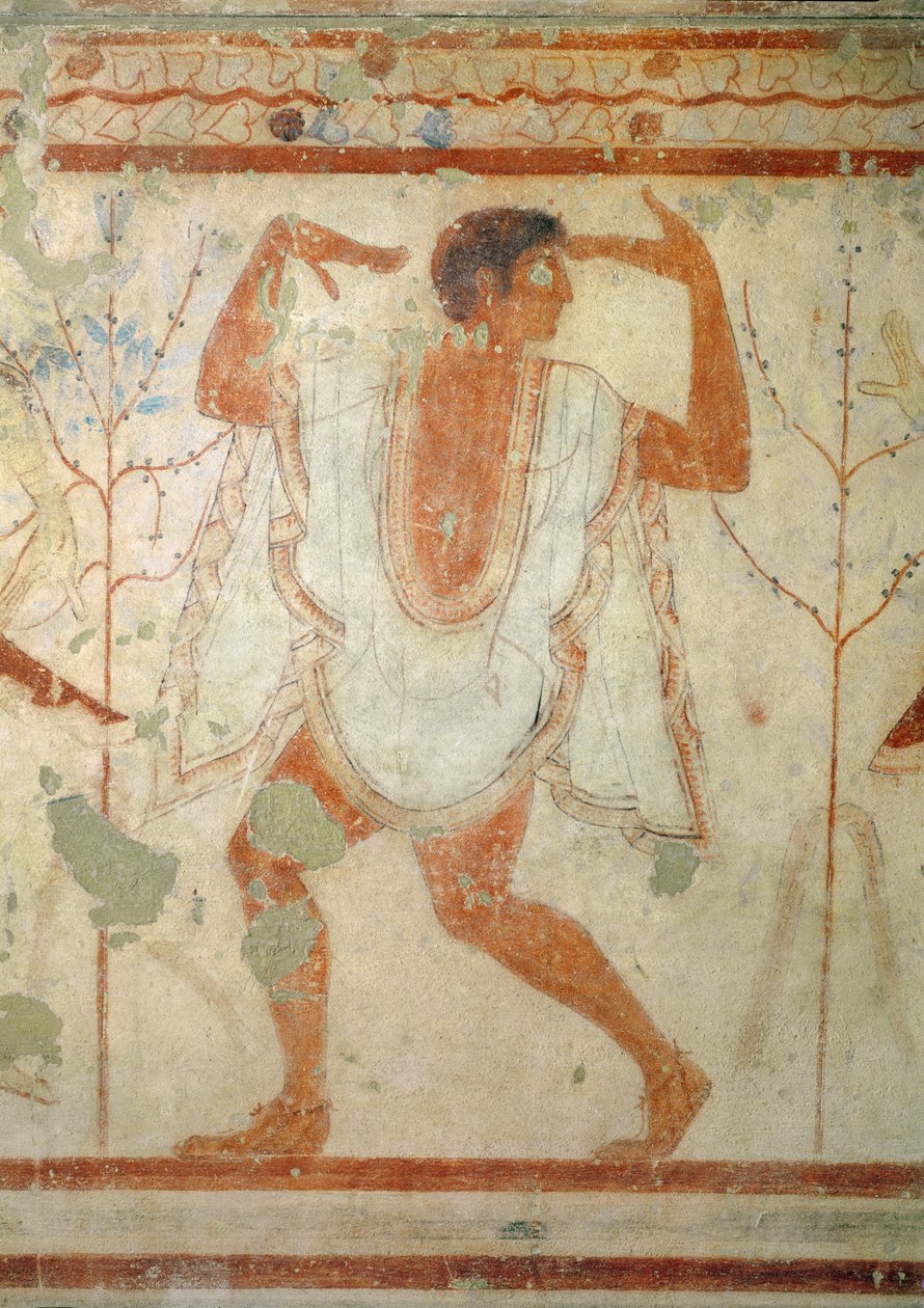 トリクリニウムの墓のダンサー、紀元前470年頃（壁画） 作： エトルリア語