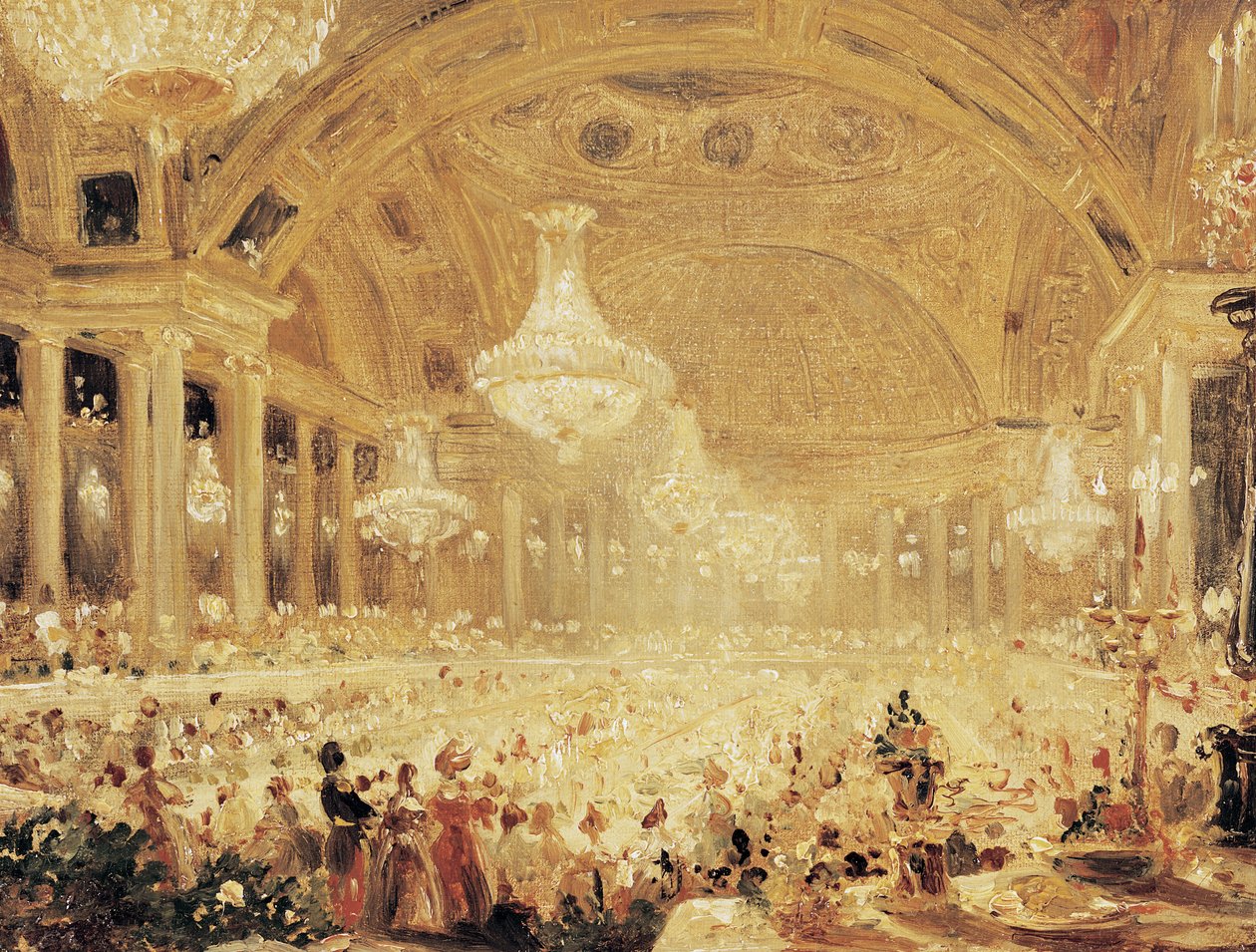 チュイルリーでのディナー 作： Eugene Emmanuel Viollet le Duc