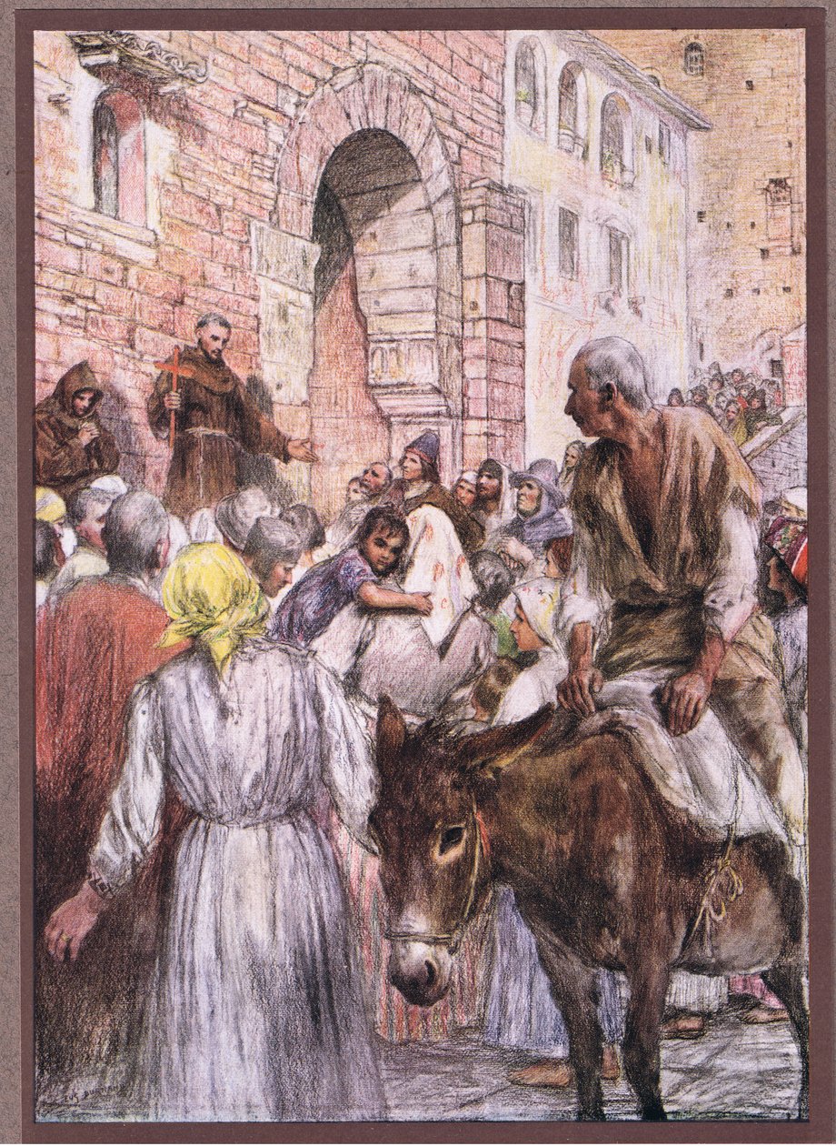 1919年、ボローニャで聖フランシスコが説教 作： ユージンバーナン